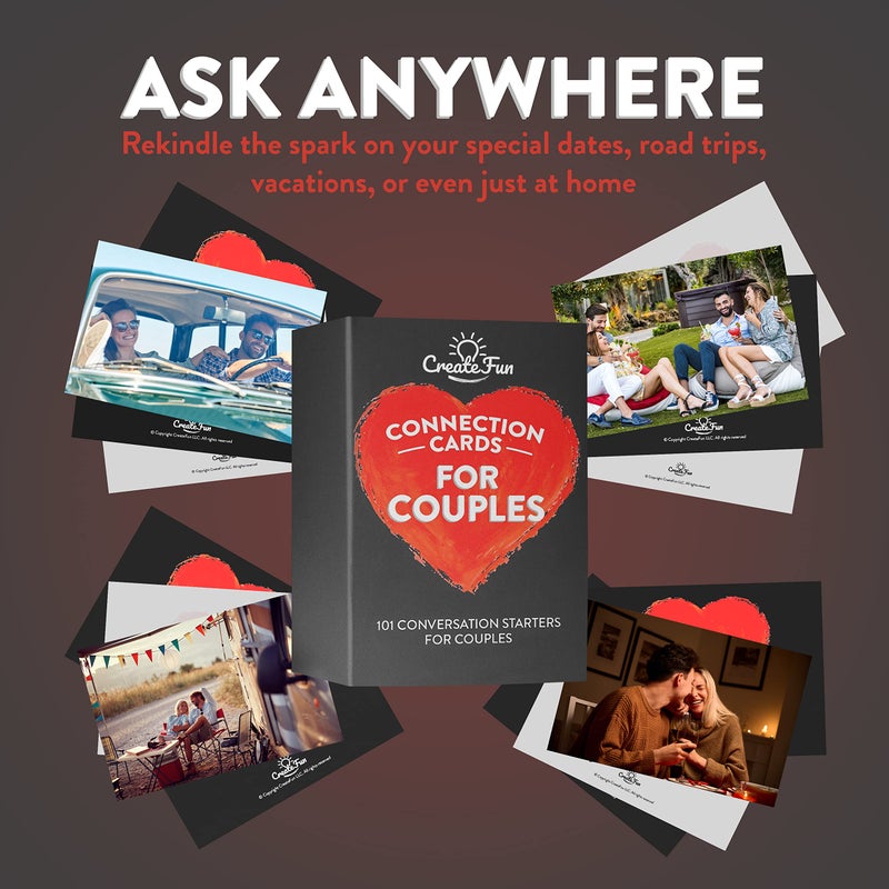 CreateFun Couple Connection Cards â€“ 101 Engaging & Thought-Provoking Conversation Starter Cards to Create Meaningful Connections with Your Loved One - Image 5