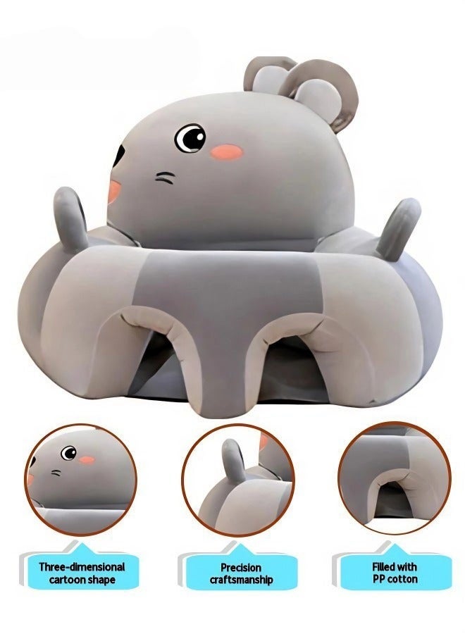 DURKU Baby Chair Baby Learning Sitting Seat, Baby Sofa Toys, Baby Learning Chair, Cartoon Cute Plush Newborn Sofa, PP Cotton Filling, Toddler Children Gift, Suitable for Baby Children - Image 1