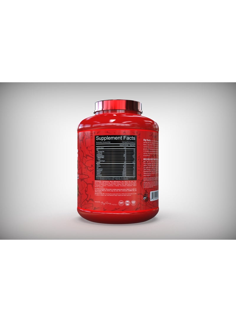 مختبرات رامي الكبرى ريد ريكس - بيف ماس بلس – شوكولاتة بزبدة الفول السوداني – 6 رطل – 8 حصص - Image 4