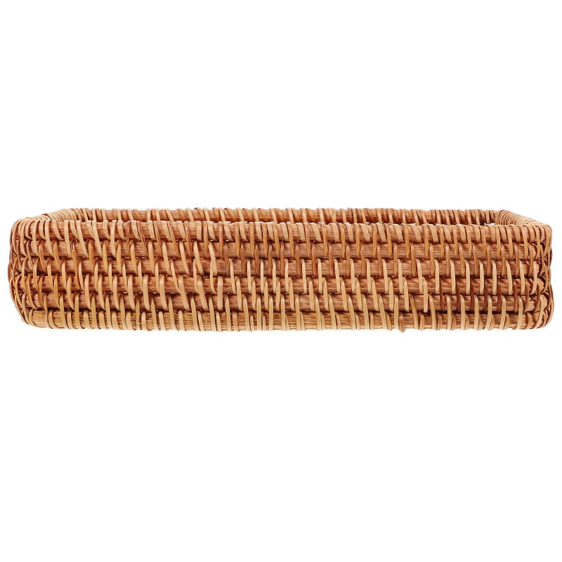 Small Oval Rattan Basket Rustic Kitchen Storage 20X11 5X3 5Cm Picnic Bread Fruit Snack - Image 2