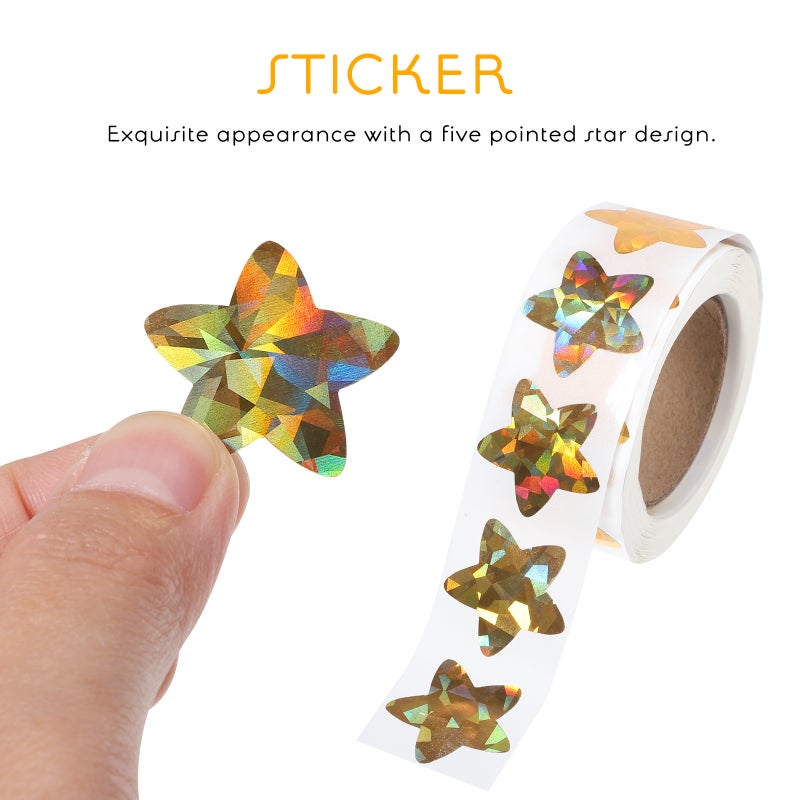2 Rolls Stickers Self-Adhesive Glitter Sparkly Stickers for Decoration Reward Chart - Image 3