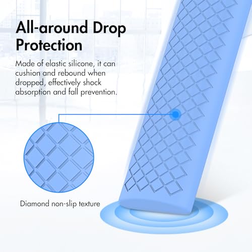 RAYA Silicone Remote Cover Compatible with Motorola/Sansui/Croma TV/Realme TechLife TV/Philips TV/Reliance TV/VW TV Voice Remote Protective Case [Remote NOT Included] (Blue) - Image 5
