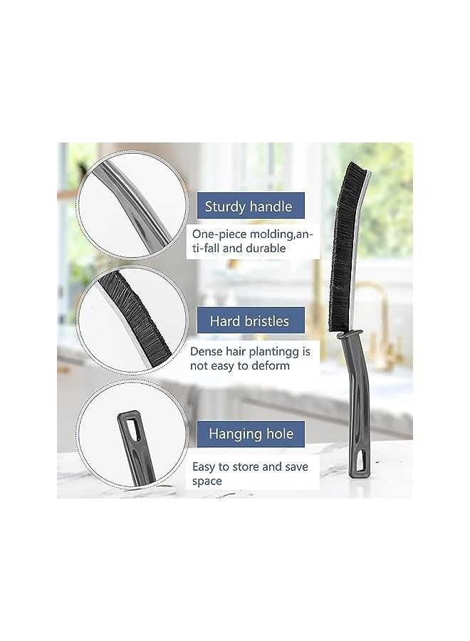 promass Crevice Cleaning Brush, Gap Cleaning Brush, for Toilet Corner Tiny Window Door Track Groove Gap, Cleaning Tool Tube Brushes Thin Cleaning Brush with Long Handle, for Home Kitchen, 3PCS - Image 4