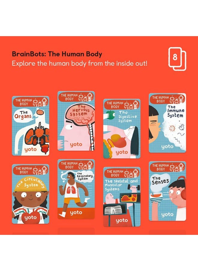 Yoto BrainBots: The Human Body – 8 Kids Audio Cards for Use with Player & Mini All-in-1 Audio Device, Educational Screen-Free Listening with Fun Stories for Learning & Interactive Quizzes, Ages 6+ - Image 2