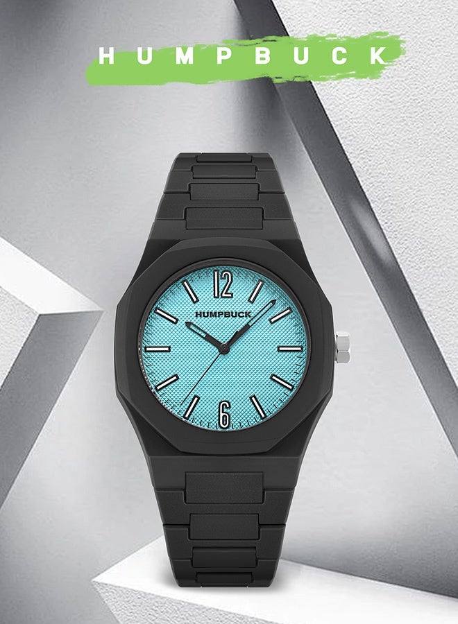 HUMPBUCK Men & Women Watch Waterproof polycarbonate Watch 2302 blue - Image 4