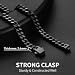 ChainsHouse Mens Cuban Link Chain Black Miami Cuban Chain Necklace for Men 5mm Wide Hip Hop Mens Jewelry 20 Inch Length - Image 3