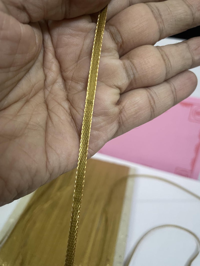 DIVERTS Gota Trim Lace Roll Gold Color 100 Meter for Saree Dupatta Dress Blouse Craft Decoration and DIY Sewing Work – 1 Roll - Image 2