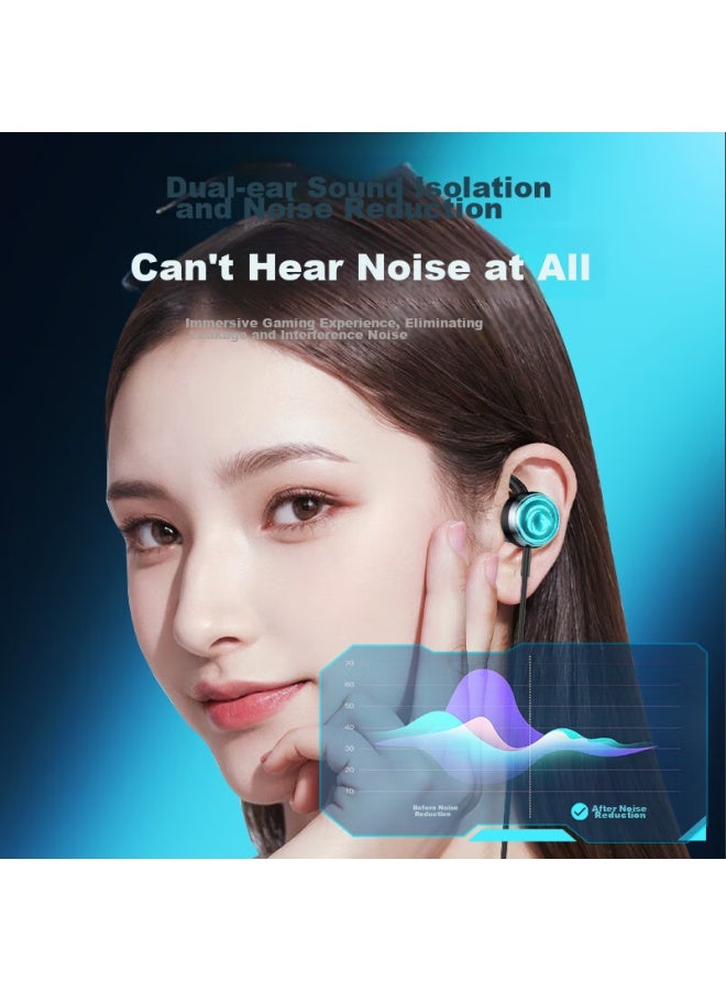 Witgoer Gaming Headset Wired In-ear 7.1 Computer Type-c For Pubg Fps Dedicated Sound Card Headset For Sound Positioning And Peace Elite - Image 5