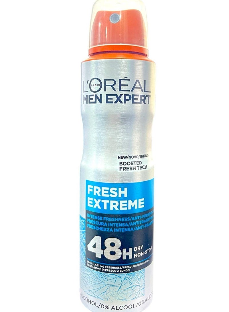L'OREAL PARIS LOreal Men Expert Fresh Extreme Deodorant Spray With 48H Non-Stop150 Ml - Image 1