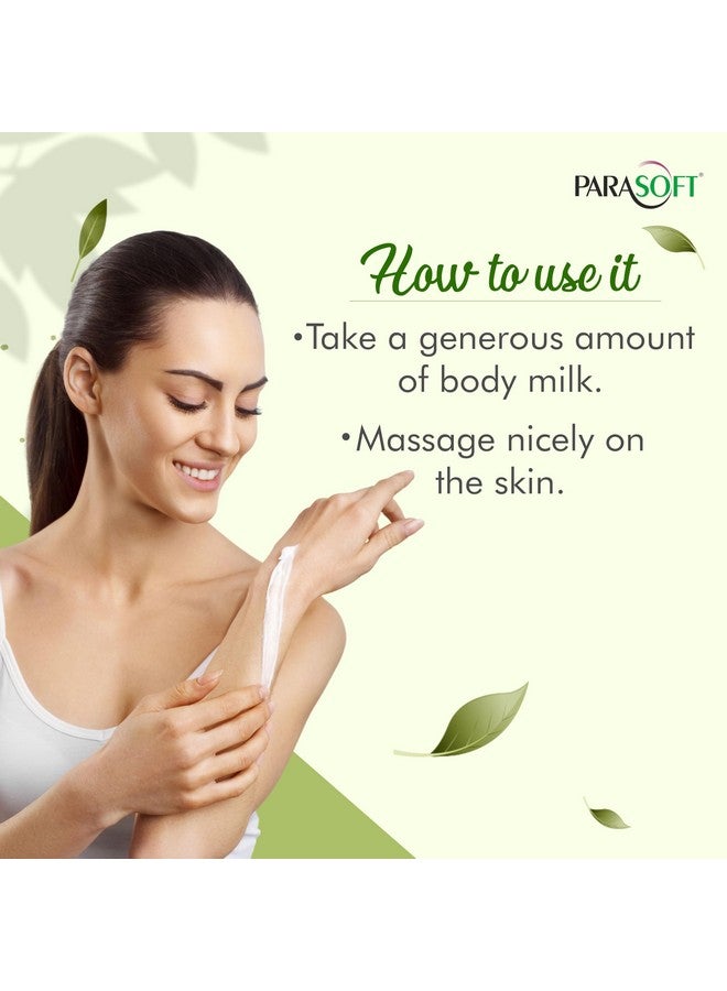 Parasoft Body & Face Milk Lotion for Very Dry Skin, Non-Sticky Hydrating Moisturizing Lotion With Aloe Vera, Shea Butter, Vit. B3 & B6, For Men & Women-100ml(Pack of 3) - Image 5