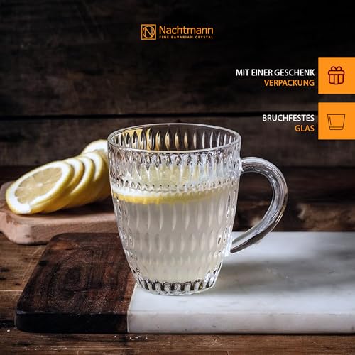 Nachtmann Ethno Set of 2 Glass Hot Drinks Tumblers, Clear - Image 3
