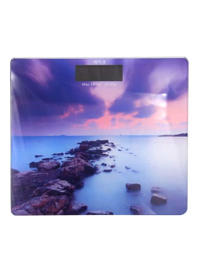 توشيونيكس ميزان ذكي رقمي شخصي أوتوماتيكي ثلاثي الأبعاد، جهاز منزلي إلكتروني ذكي مزود بشاشة LCD لقياس وزن الدهون في الجسم بدقة للحمام والمطبخ والمكتب المنزلي بالرطل/كجم - Image 1