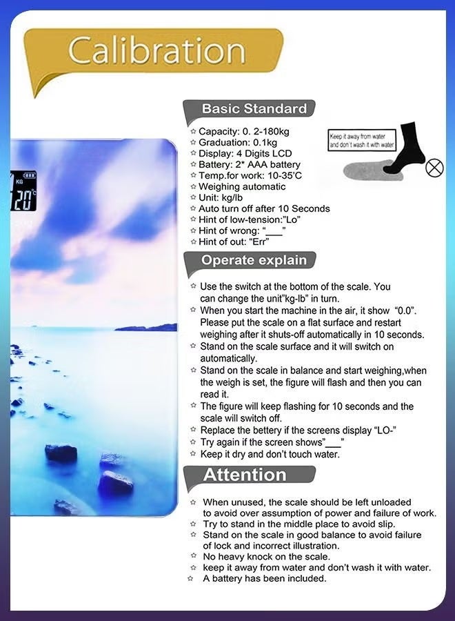 توشيونيكس ميزان ذكي رقمي شخصي أوتوماتيكي ثلاثي الأبعاد، جهاز منزلي إلكتروني ذكي مزود بشاشة LCD لقياس وزن الدهون في الجسم بدقة للحمام والمطبخ والمكتب المنزلي بالرطل/كجم - Image 2