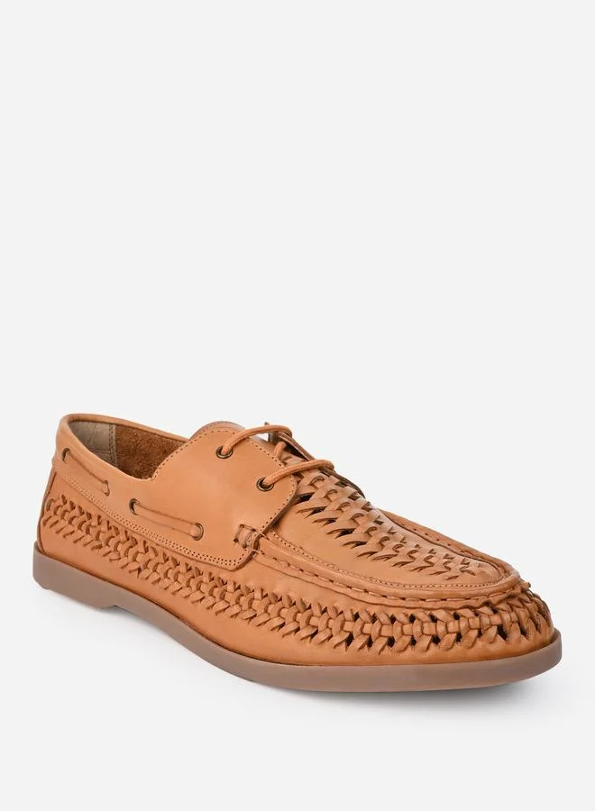 Styli Styli Genuine Leather Handmade Lace Up Shoes