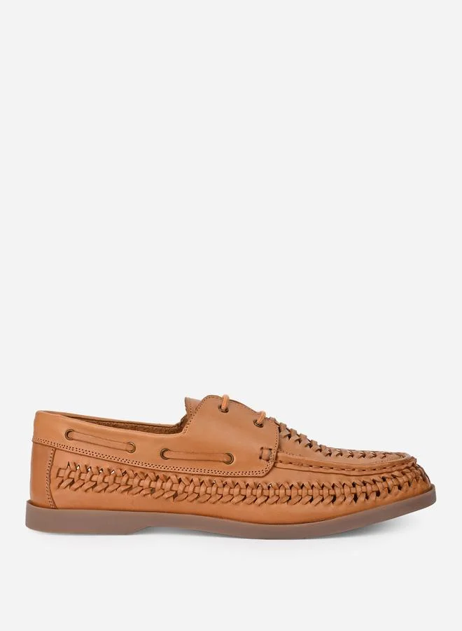 Styli Styli Genuine Leather Handmade Lace Up Shoes