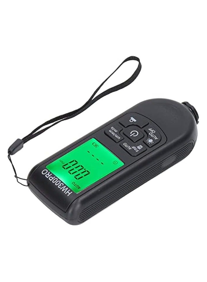 PROMASS Digital Coating Thickness Gauge, Portable Paint Thickness Meter, Automatic Shutdown Function, 0 to 2000UM Range, Coating Measuring Tool for Car Laboratory (Black) - Image 3
