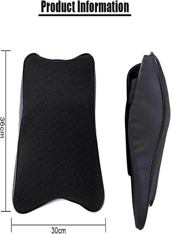 Lampostick Car Seat Headrest Neck Rest Cushion, Durable 100% Pure Memory Foam Pillow with Breathable Removable Cover, Comfortable Ergonomic & Neck Pain Relief 14.17x11.8x3.9 (Black, Pack of 1) - Image 4