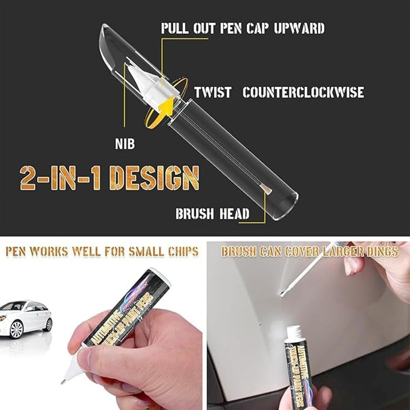 INOBECK Touch Up Paint Pen For Cars, Car Scratch Repair Pen, Car Accessories Car Touch Up Fill Paint Pen, Car Remover Scratch Paint Pen, Automotive Touch Up Paint For Erase Car Scratches (Black) - Image 3