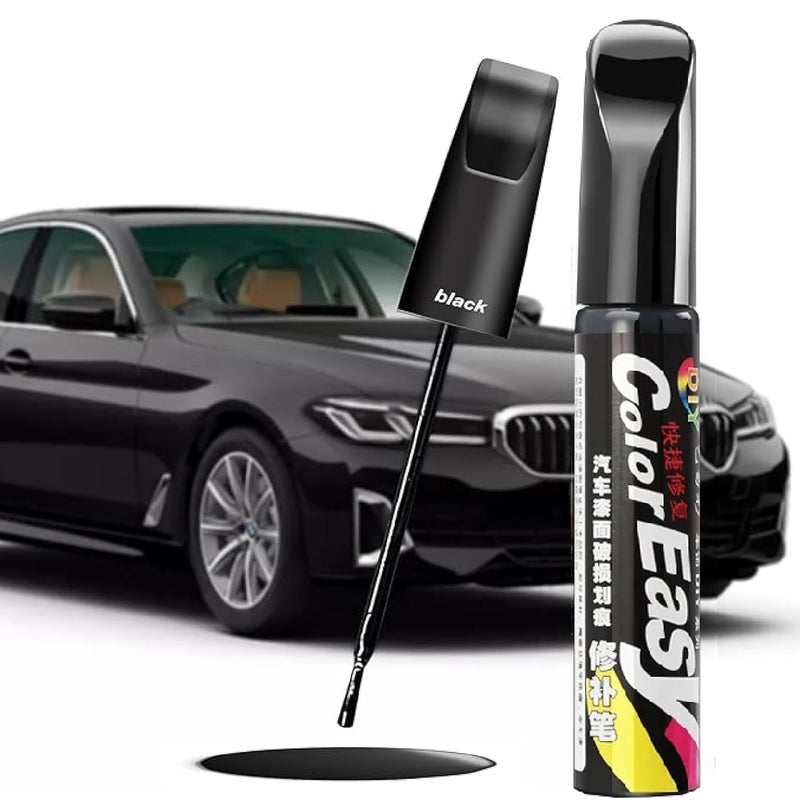 INOBECK Touch Up Paint Pen For Cars, Car Scratch Repair Pen, Car Accessories Car Touch Up Fill Paint Pen, Car Remover Scratch Paint Pen, Automotive Touch Up Paint For Erase Car Scratches (Black) - Image 1