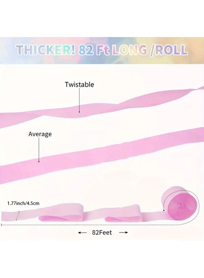 Light Green Crepe Paper Roll 984.25 Inch for Backdrops Birthday Party Wedding Decorations - Image 3