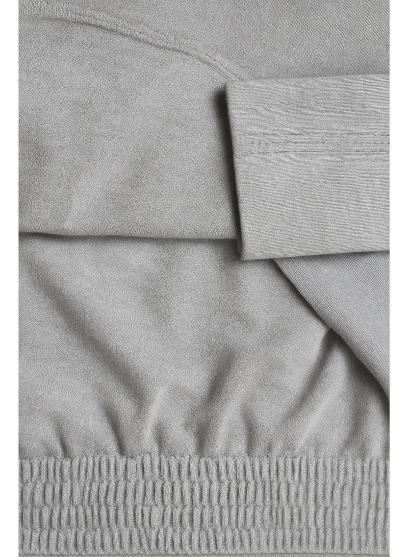 Tango Button Shorts (Solid) Lavender Gray - Image 5