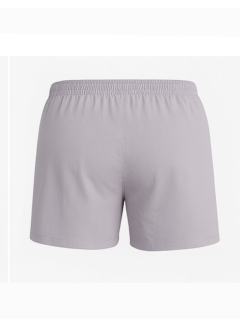 Tango Button Shorts (Solid) Lavender Gray - Image 2