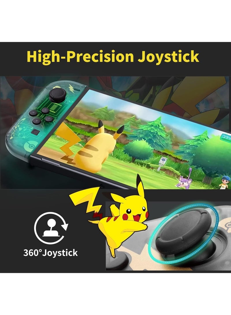 Joy Cons Wireless Controller for Switch, L/R Controllers Replacement Compatible with Switch/Lite/OLED, Joystick with Wake-up/Screenshot/Dual Vibration/Motion Control Function - Image 2