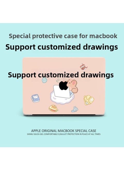 Applicable Macbookair Protective Case 13 Inch M3 Soft Apple Notebook Pro14/15 Computer Cover-Color:For Customized Drawings, Please Contact Customer Service-Applicable Models:Pro13(A1278)