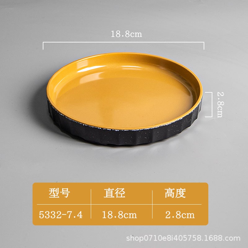 Melamine Imitation Porcelain Hot Pot Diner Special Tableware Dish Plate RF Chip Smart Scanning Tableware Commercial Tableware