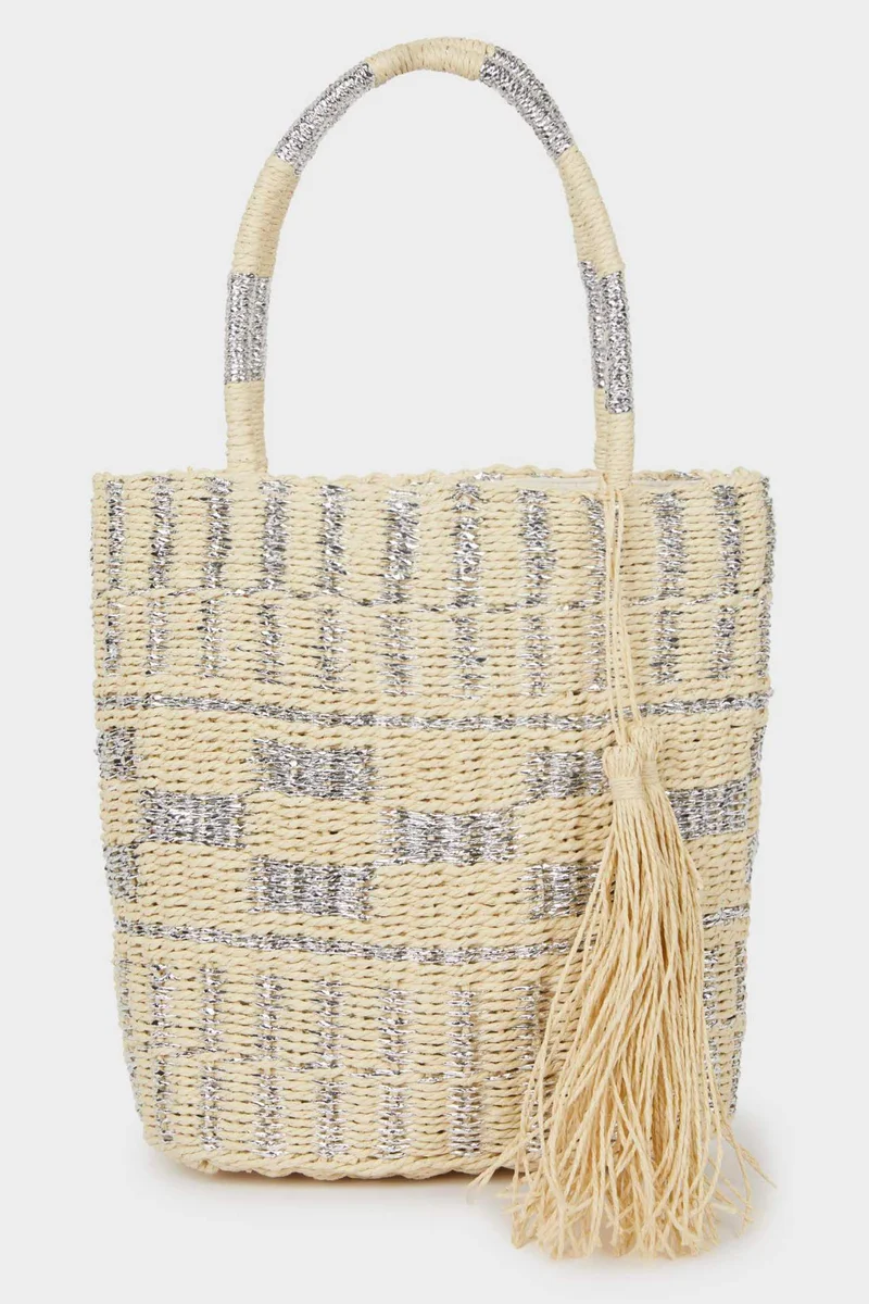 ديفاكتو Woman Straw Shoulder Bag