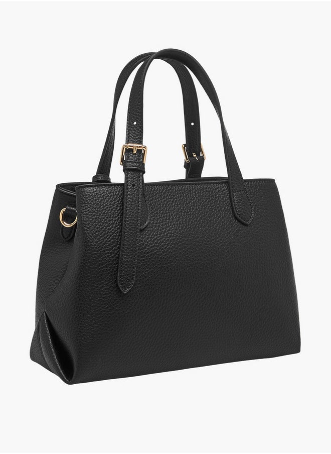 Celeste Solid Tote Bag with Double Handles and Detachable Strap  - Image 3