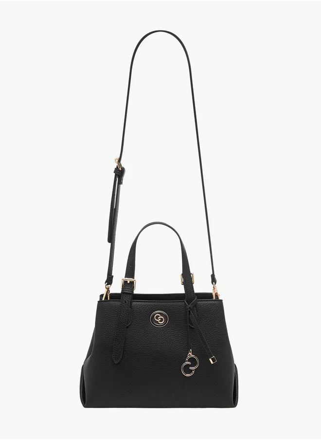 سيليست Solid Tote Bag with Double Handles and Detachable Strap