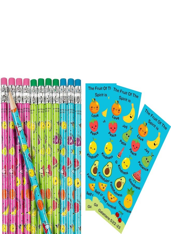 biblebanz Fruit of The Spirit Bookmarks and Pencils Set - 24 Bookmarks & 24 Pencils | Christian Scripture School Supplies, Church Prizes & Faith Gifts - Image 3