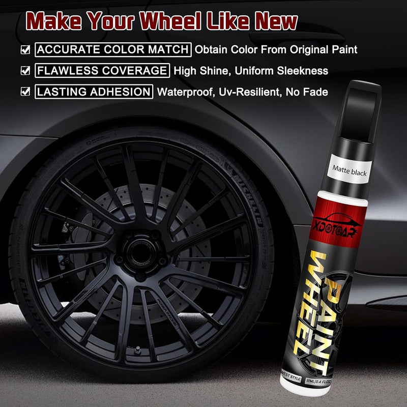 Xdotoar Matte Black Rim Touch Up Paint Pen - Image 3