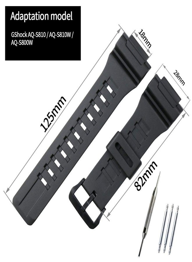 KHZBS الراتنج الفرقة حزام ساعة اليد استبدال ل AQ-S810W/AQ-S810/MRW-200H/ SGW-400H حزام الساعة 18 مللي متر ArmyGreen - Image 2