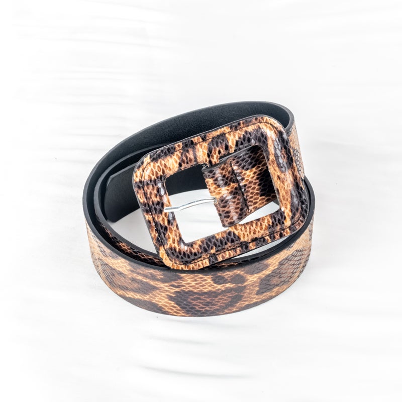 The Black Pearl Accessories Leather Brown Black Waist Belt For Her - Image 1