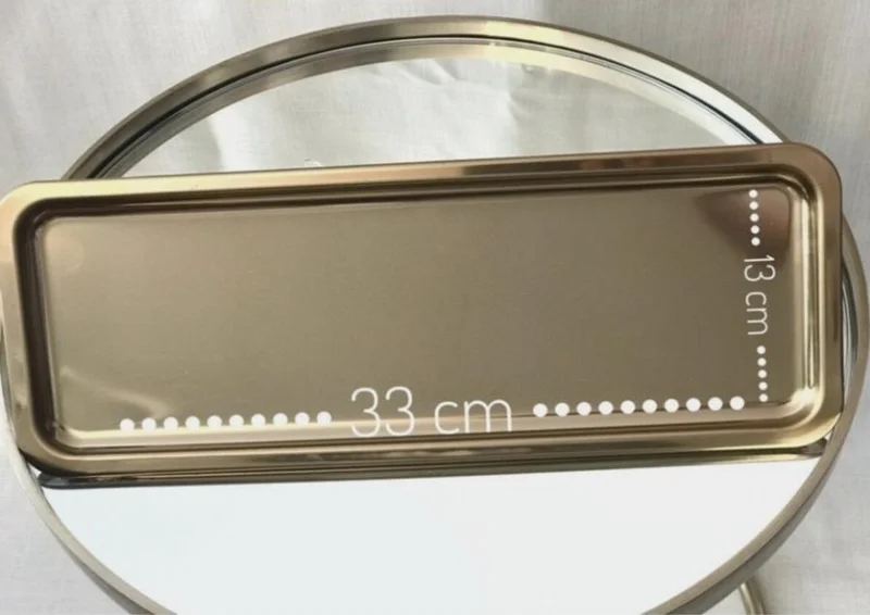 Lovyco Gold Tray Gold Color,h&m Metal Tray