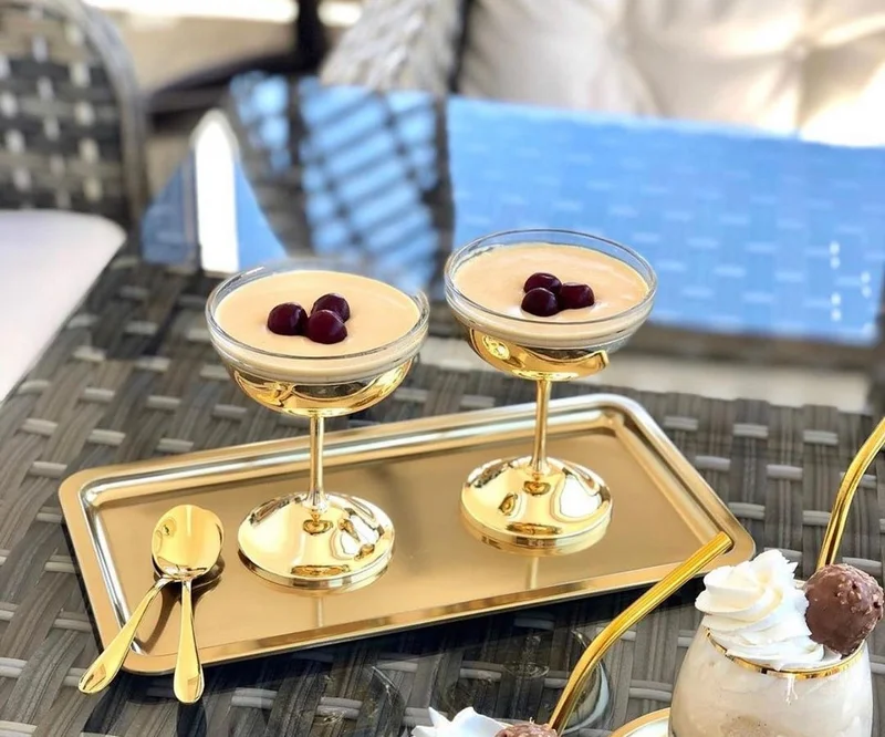 Lovyco Gold Tray Gold Color,h&m Metal Tray