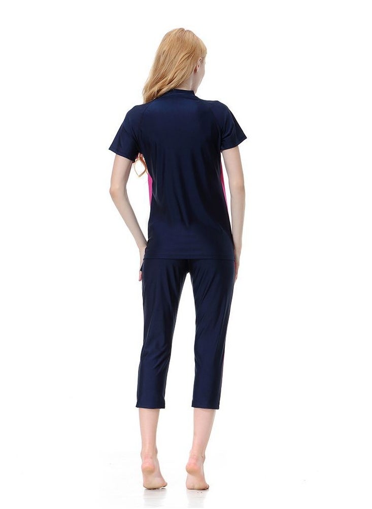 نادانباو 3PCS Women Modest Muslim Swimsuit, Short Sleeves Swimsuits, Full Covered Swimwear, Muslim Beachwear, Swimming Swim Suit - Image 3