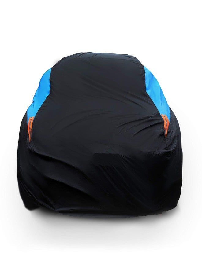 MORNYRAY Waterproof Car Cover All Weather Snowproof UV Protection Windproof Outdoor Full Car Cover, Universal Fit for Coupe/Cabrio (Up to 166 Inch, Blue) - Image 1