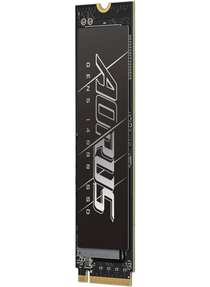 جيجابايت AORUS Gen5 14000 SSD داخلي، سعة 2TB، PCI-Express 5.0x4، واجهة NVMe 2.0، شكل M.2 2280، سرعة قراءة متسلسلة تصل إلى 14,500 ميجابايت/ثانية وسرعة كتابة متسلسلة تصل إلى 12,700 ميجابايت/ثانية | AG514K2TB - Image 4
