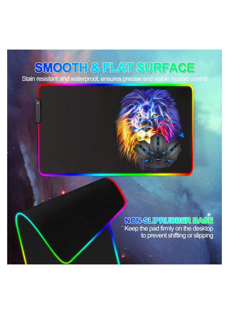 Mouse pad pro Gaming Series RGB Mouse mat Large Leopad Colorful Extended Mousepad Gaming Anime  RGB Lion 30*80 cm - pzsku/ZF01FAE522C3746128310Z/45/_/1665234926/46ce9791-21d3-4c56-8277-d16fd4bc109d