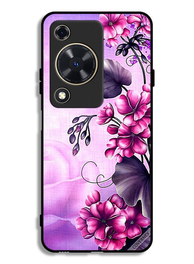 Covernex Huawei Enjoy 70 Protective Case Cover Romantic Flowers Wallpaper - Image 1