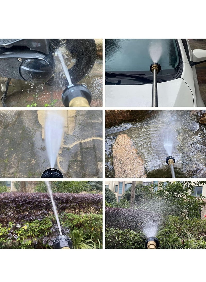 Y&D - Pressure Washer Spray Nozzle, 6-in-1 Quick Change over and Adjustable, 1/4in Plug Connect Tips MAX 4000PSI for - Image 1