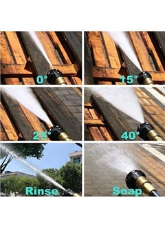 Y&D Pressure Washer Spray Nozzle, 6-in-1 Quick Change over and Adjustable, 1/4in Plug Connect Tips MAX 4000PSI for  - Image 4