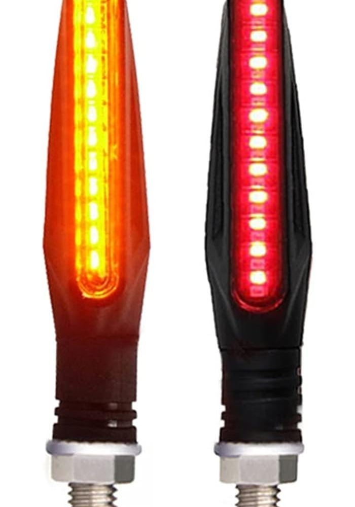 Yurefax Motorcycle Turn Signal Lights (2PCS Red) - Image 1