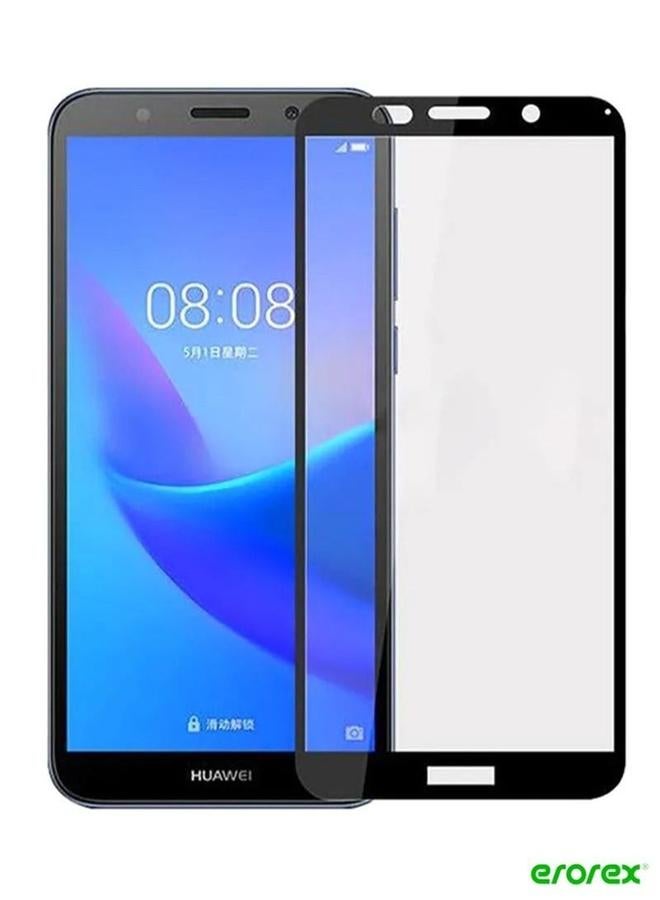 Tempered Glass Screen Protector For Huawei Y5 2018 Clear Black Edge