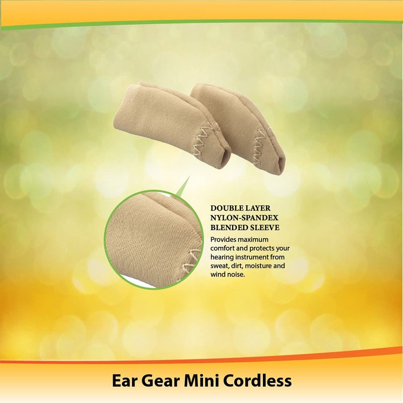 Ear Gear Mini Cordless â€“ Protect Hearing Aids or Hearing Amplifiers from Dirt, Sweat, Moisture, Wind â€“ Fits Hearing Instruments 1â€ to 1.25â€ - Image 2
