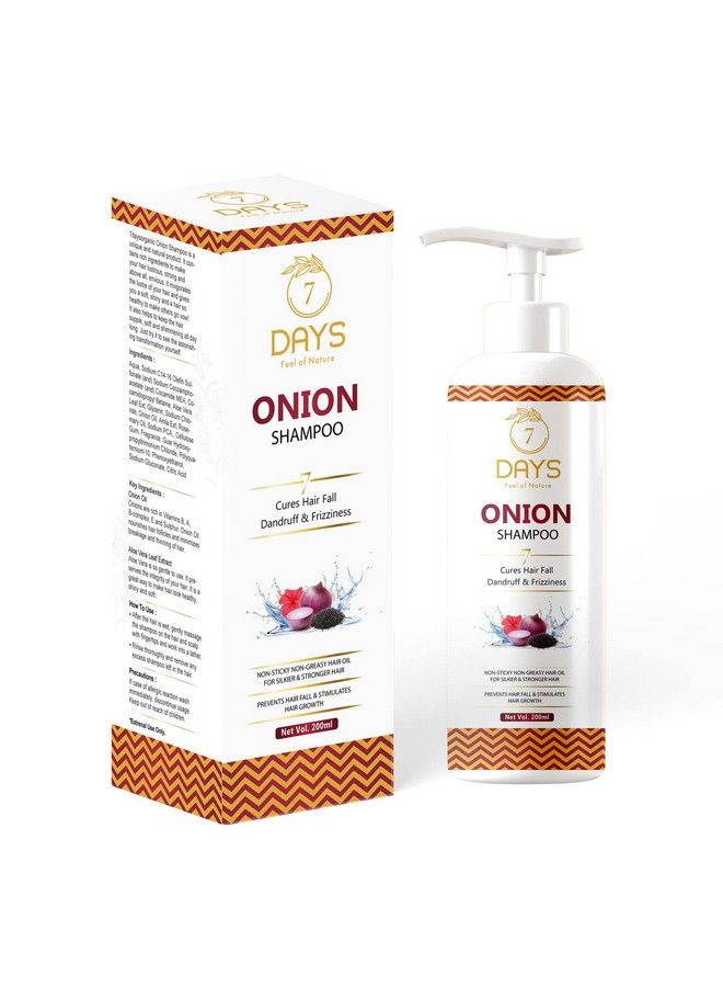 7 Days Onion Shampoo For Anti Hair Fall & Hair Growth With Onion Oil & Plant Keratin200G - Image 1