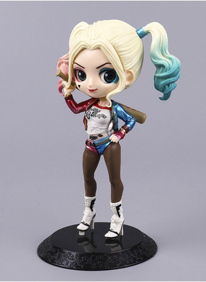 Generic - Harley Quinn Action Figure, High Quality PVC Cartoon Figure Toy, Collectible Model Statue Figure for Car and Table Decoration - Image 1